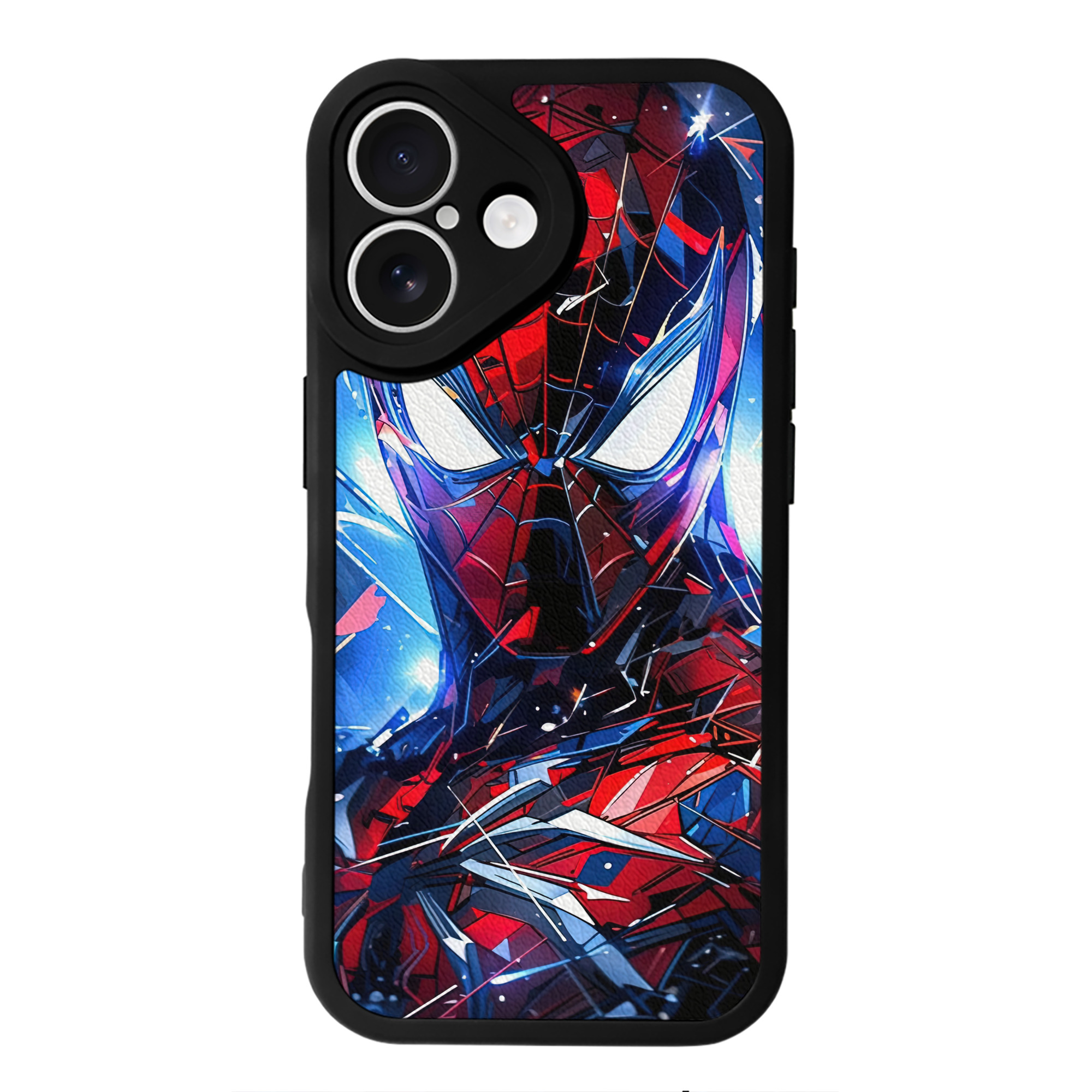 Spider Man スパイダーマン 【iPhone 16シリーズ対応】シリコンスマホケース（レザー調） 材質：シリコン